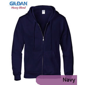 Gildan ZipHoodie Fleece 88600 – Navy