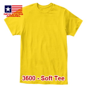 New States Apparel 3600 Soft Tee – Daisy