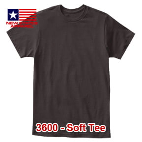 New States Apparel 3600 Soft Tee – Dark Chocolate