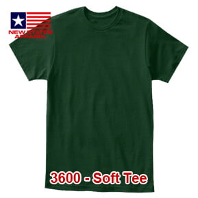 New States Apparel 3600 Soft Tee – Forest Green