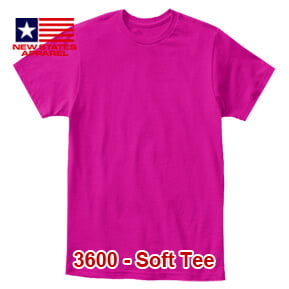 New States Apparel 3600 Soft Tee – Heliconia