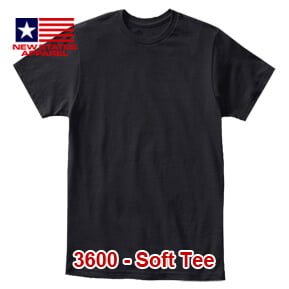 New States Apparel 3600 Soft Tee – Hitam