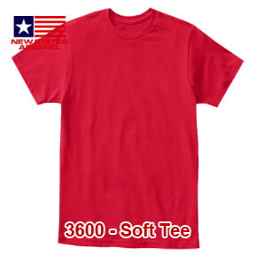 New States Apparel 3600 Soft Tee – Merah