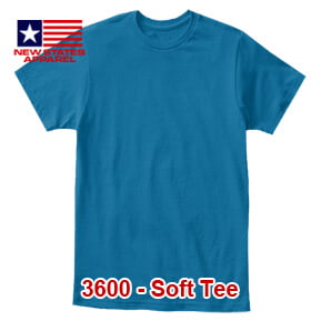 New States Apparel 3600 Soft Tee – Sapphire