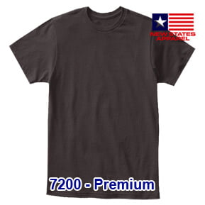 New States Apparel 7200 Premium – Dark Chocolate