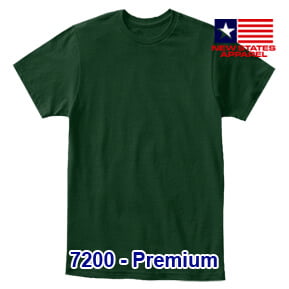 New States Apparel 7200 Premium – Forest Green