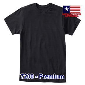 New States Apparel 7200 Premium – Hitam