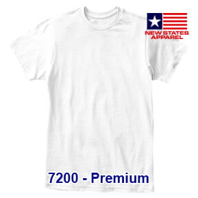 New States Apparel 7200 Premium – Putih