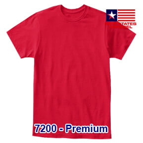 New States Apparel 7200 Premium – Merah