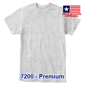 New States Apparel 7200 Premium – Sport Grey