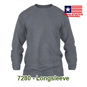 New States Apparel 7280 Longsleeve – Charcoal