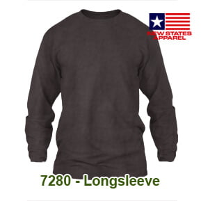 New States Apparel 7280 Longsleeve – Dark Chocolate