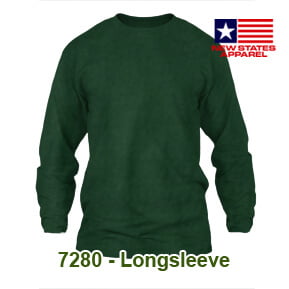 New States Apparel 7280 Longsleeve – Forest Green