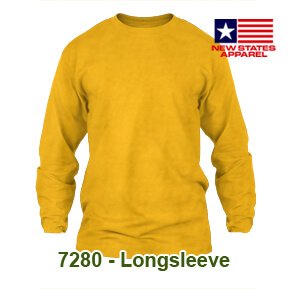 New States Apparel 7280 Longsleeve – Gold