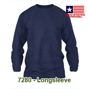 New States Apparel 7280 Longsleeve – Navy