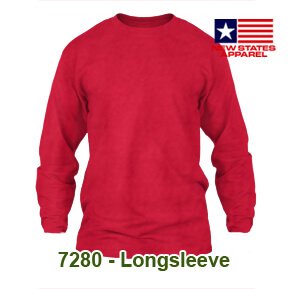 New States Apparel 7280 Longsleeve – Merah