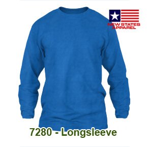 New States Apparel 7280 Longsleeve – Royal Blue