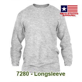 New States Apparel 7280 Longsleeve – Sport Grey