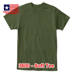 New States Apparel 3600 Soft Tee – Military Green