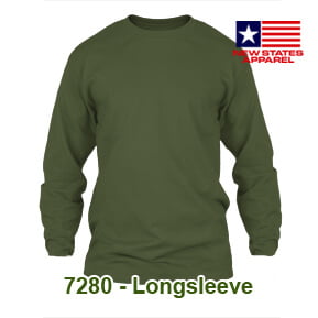New States Apparel 7280 Longsleeve – Military Green