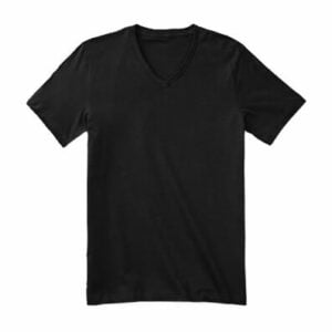 KPM Apparel 20s – Hitam V-neck