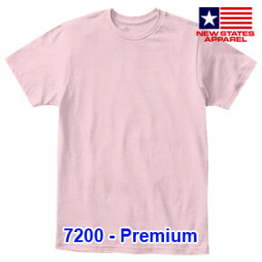 New States Apparel 7200 Premium – Light Pink