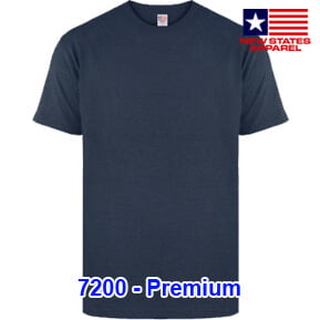 New States Apparel 7200 Premium – Navy Heather