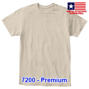 New States Apparel 7200 Premium – Sand