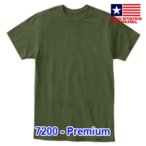 New States Apparel 7200 Premium – Military Green