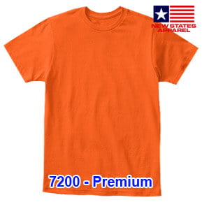 New States Apparel 7200 Premium – Orange