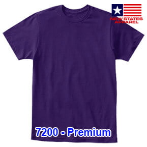New States Apparel 7200 Premium – Purple