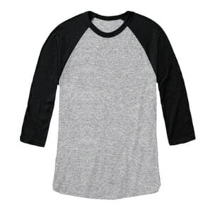 KPM Apparel 20s Anak – Raglan 3/4 Misty-Hitam