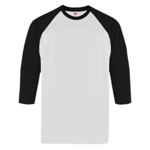 New States Apparel 7260 Raglan Premium – Black/White