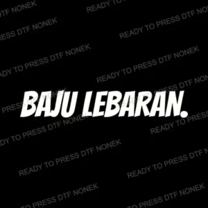 NC1976 – Baju Lebaran Tulisan Warna Putih