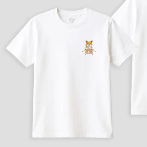 Kaos Simple Corgi Dog Run NA046